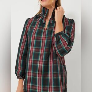 Tuckernuck Highland Tartan Bouvier Blouse. NWT